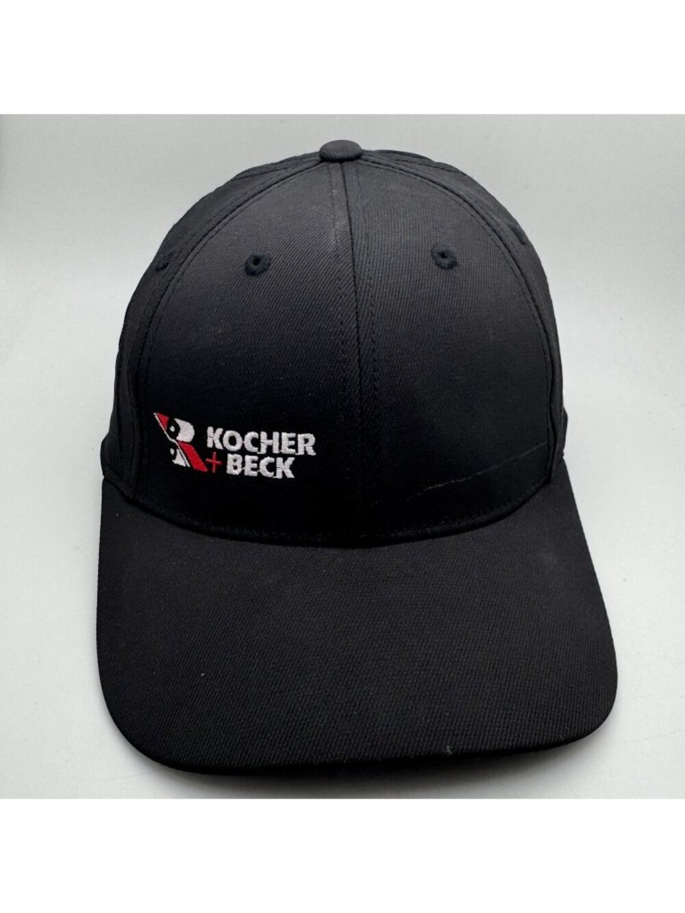 OGIO Endurance Baseball Cap Hat L/XL Black Gray Flexfit  Kocher + Beck Logo